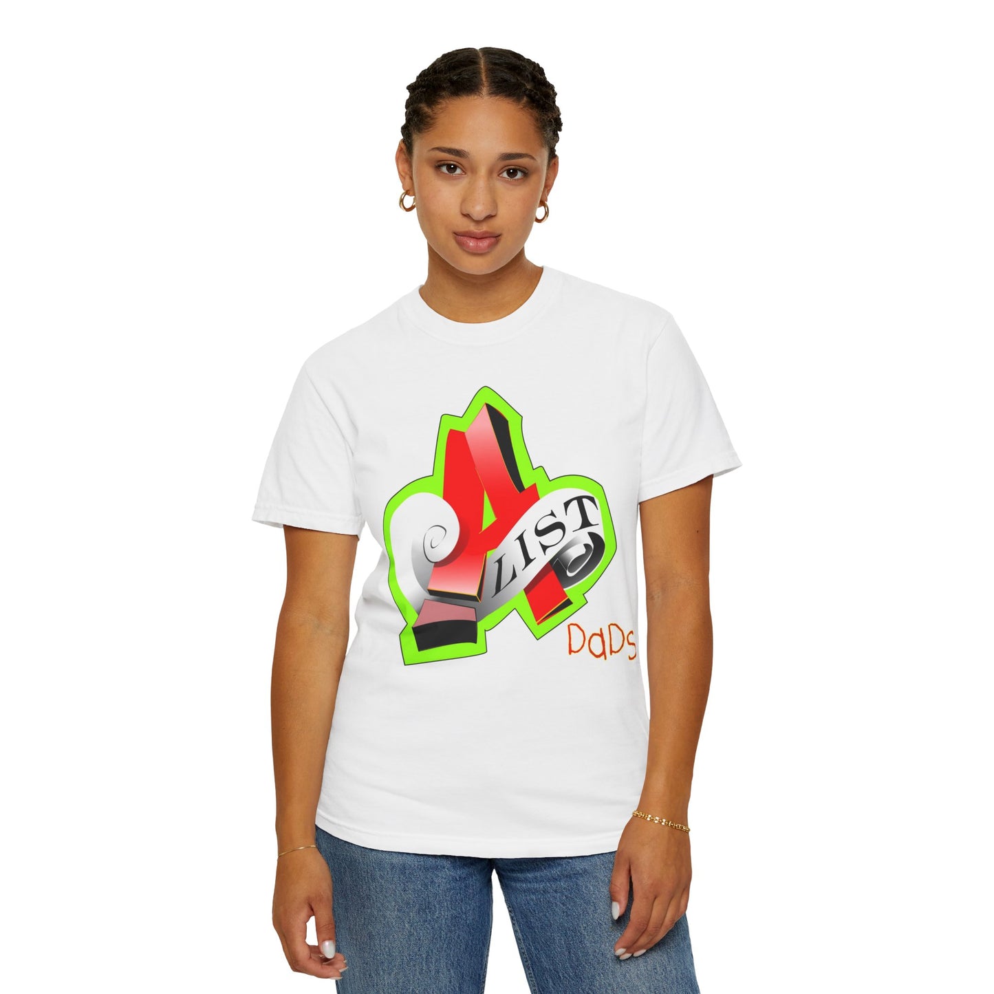 A-List Dads Garment-Dyed Unisex T-Shirt - Perfect for Father's Day & Everyday Casual Wear